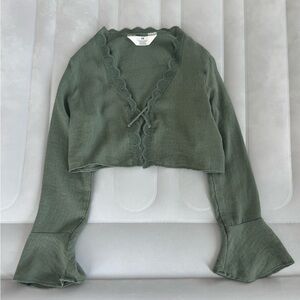 H&M Tie-Front Blouse